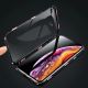 8. Wozinsky Full Magnetic Case 360 Magnetic Case Vorder- und Rückseite mit integriertem Glas Vivo X60 Schwarz-Transparent