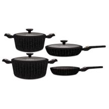 Kochgeschirr-Set 7-teilig mit Silikondeckel BR-1520