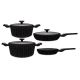 Kochgeschirr-Set 7-teilig mit Silikondeckel BR-1520