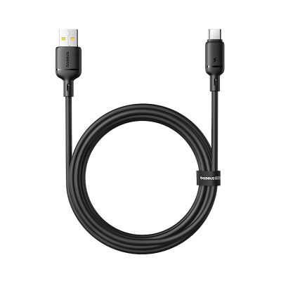 Baseus Silky 3A USB-A - USB-C Kabel 1m - Schwarz