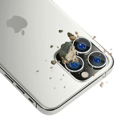 3. Kameraglas für iPhone 13 Pro Max / 13 Pro 9H für 3mk Lens Protection Pro Series Lens – Silber