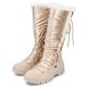 5. Rieker W RKR640 wasserdichte hohe Schneestiefel beige
