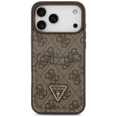 3. Guess 4G nauble Card Triangle Hülle für iPhone 18 Pro Max / 17 Pro Max – braun