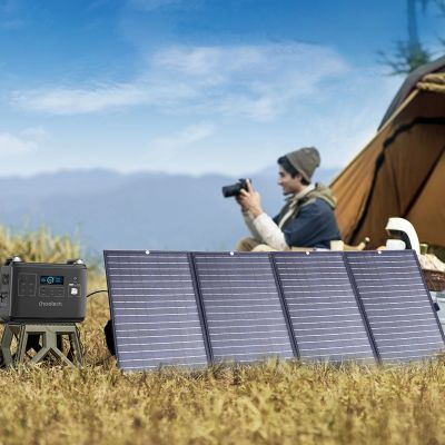 7. Choetech SC010 Solar-Touristenladegerät, faltbar, 160 W – Schwarz