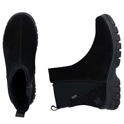 5. Wasserdichte, komfortable Damen-Lederboots in Schwarz – Rieker 7269-00