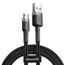 Baseus cafule CAMKLF-BG1 Kabel (USB M - Micro USB M; 1 m; grau-schwarz)