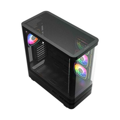 9. MODECOM VOLCANO AQ 100 ARGB MIDI SCHWARZES GEHÄUSE