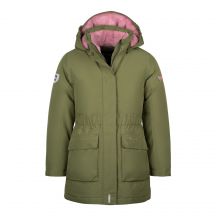 Trollkids Mädchen Alesund Mantel Kinder Winter Kapuzenjacke wasserdicht Daunen Grün (301-323)
