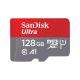 SanDisk Ultra microSD 128GB + SD-Adapter.