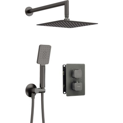 Unterputz-Duschset mit Thermostat-Box