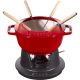 Staub Fondue-Set – 18 cm, Rot