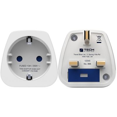 TRAVEL BLUE Reiseadapter SCHUKO → UK