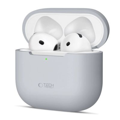 Tech-Protect Silikonhülle für Apple AirPods 4 - Grau