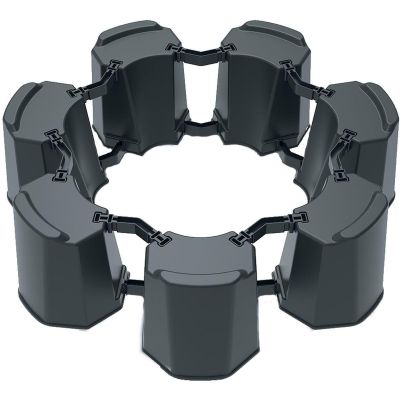 3. Sockel für modularen Regenwassertank, 6-teilig, Anthrazit