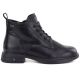 2. Schwarze, gefütterte Damen-Ankle-Boots aus Leder, Vinceza 39953