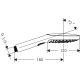 6. Hansgrohe Raindance Select E Handbrause Chrom