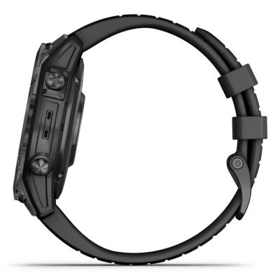 6. Garmin EPIX PRO g2 47 mm Schiefergrau Schwarz / Schwarzes Band Sportuhr