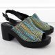 14. Damen-Sandalen mit Blockabsatz und Flechtdetail M.Daszyński MR23126-7