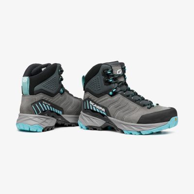 6. Rush Trk GTX Damen-Mittelgrau-Aqua-38 SCARPA Schuhe