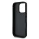 7. Guess Leder 4G Triangle Strass MagSafe Hülle für iPhone 16 Pro Max – Schwarz
