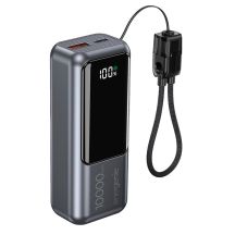 GEMBIRD Powerbank 10000mAh, LCD-Display, 20W Schnellladefunktion, Grau