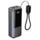GEMBIRD Powerbank 10000mAh, LCD-Display, 20W Schnellladefunktion, Grau