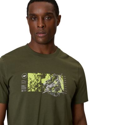 4. Herren-T-Shirt 4F M2823 Khaki 4FWSS26TTSHM2823 43S