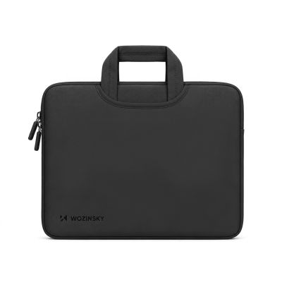 2. Wozinsky WNT-13B Laptoptasche (13-14 Zoll) mit ausziehbarem Neoprengriff – Schwarz