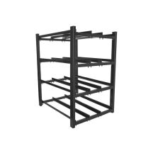 Batterieregal für USV Lanberg OR01-830650-304-BK, 830 x 650 mm, 3 Reihen, 4 Ebenen, 12 Ablagen, schwarz