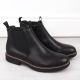 5. Rieker M RKR634 bequeme isolierte Lederstiefelette, schwarz