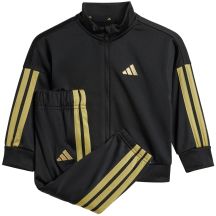adidas Essentials Climacool Kinder-Trainingsanzug Schwarz und Gold JC8857
