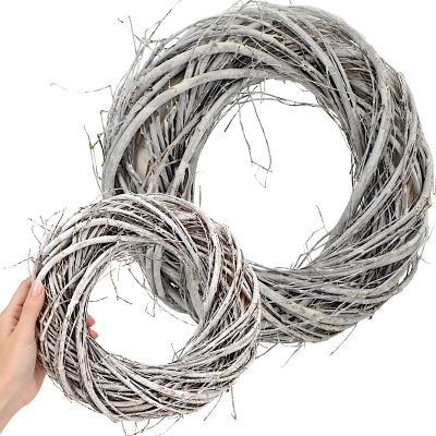 DEKORATIVER KRANZ 20 CM WEISS
