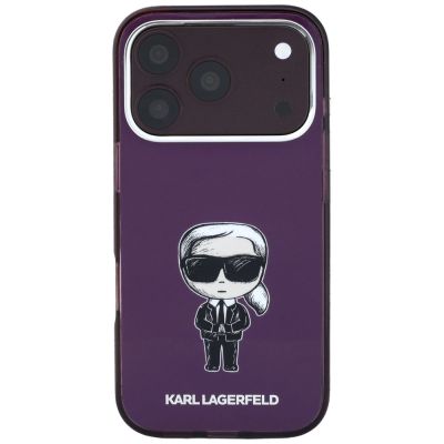 3. Karl Lagerfeld IML Ikonik Sketch Print MagSafe Hülle für iPhone 18 Pro / 17 Pro – burgunderfarben