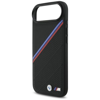 6. BMW M Tricolor Metal Logo MagSafe Case für iPhone 17 Air – Schwarz