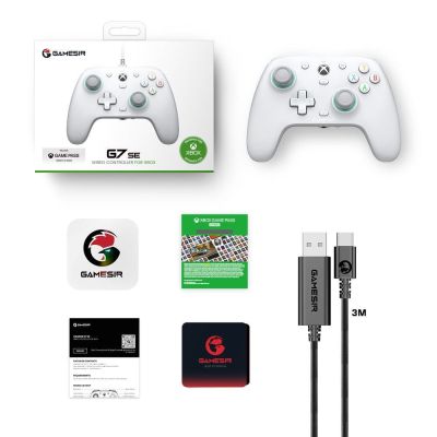 7. GameSir G7 SE Weißer USB-Gamepad Analog/Digital Xbox One, Xbox Series S, Xbox Series X
