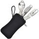 2. Faltbares 3-in-1-Reisebesteck-Set im Etui STAMINA