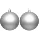 13. Dekorative Plastikkugeln, Safe, 12 Stück, Durchmesser 60 mm, silber