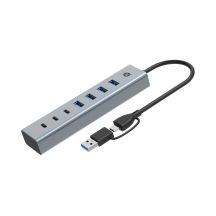 Conceptronic HUBBIES20G Hubs und USB 3.2 Gen 1 (3.1 Gen 1) Typ-C 5000 Mbit/s Grau