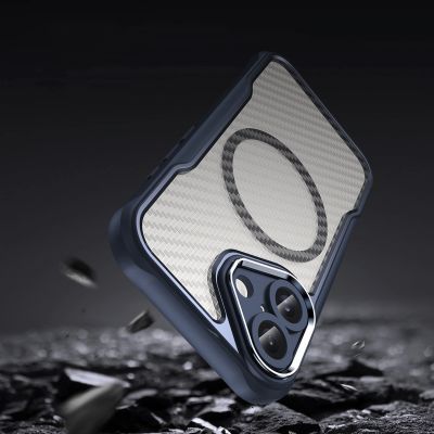 8. Leading Series MagSafe Silikonhülle für iPhone 16 – blau