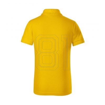 4. Malfini Pique Polo Free Jr MLI-F2204 Gelbes Poloshirt