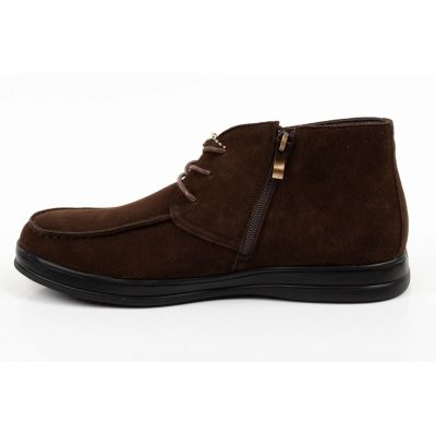 3. Elegante braune Leder-Ankle-Boots von Lee Cooper für Herren mit Reißverschluss
