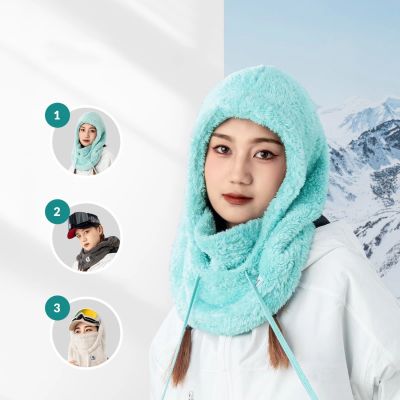 7. Qunature Arctic Velvet Ski-Sturmhaube Größe L – Minze