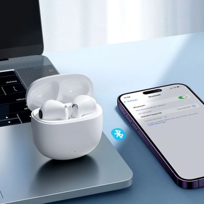 10. Joyroom JR-FB1 Funpods Bluetooth 6.0 In-Ear TWS Kabellose Kopfhörer - Weiß