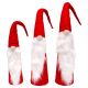11. Set roter dekorativer Weihnachtsmänner 60, 70, 80 cm