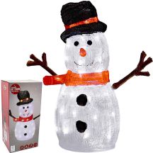 Dekorative Schneemannfigur mit 40 LEDs, Höhe: 40 cm, Acryl