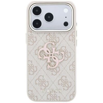 3. Guess 4G & Big Resin Logo Hülle für iPhone 17 Pro / 18 Pro - Pink