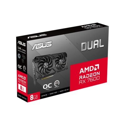 8. ASUS Dual Radeon RX 7600 EVO OC 8GB GDDR6 Grafikkarte