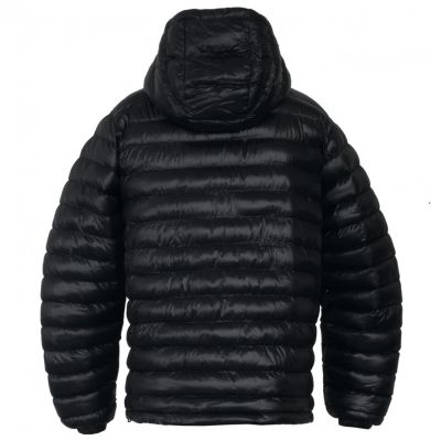2. GLOVII beheizbare Herrenjacke mit Kapuze, mit Synthetikdaunen gefüttert, XL, schwarz, Akku, Ladegerät und Aufbewahrungstasche, GTMBXL