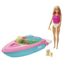 Barbie Motorboot + Puppe GRG30 MATTEL