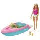 Barbie Motorboot + Puppe GRG30 MATTEL